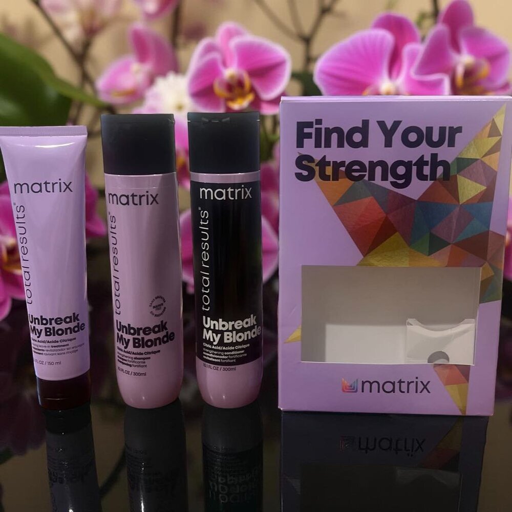 Matrix Unbreak My Blonde Shampoo Conditioner Leave In Treatment 10.1 oz